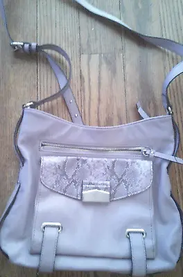 Simple Vera Wang Crossbody Handbag Lilac Purse Purple .Inside Outside Pockets M • $16