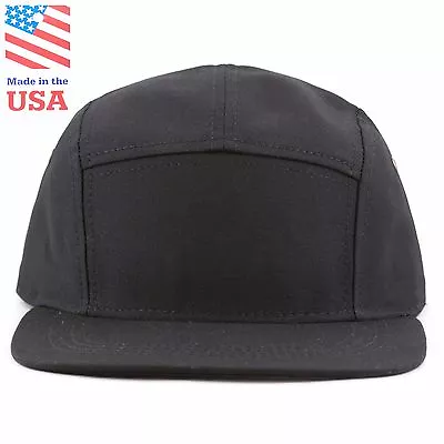 Biker Cap - [MADE IN USA] 5 Panel Genuine Leather Brass Closure Baseball Hat • $13.99