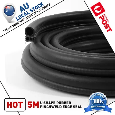 5m Automotive Industrial Rubber Pinch Weld Door Seal U Type Edge Trim Van Trunk • $31.88