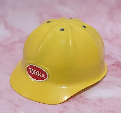 £18.99 • Buy Vintage Tonka Yellow Hard Hat Contruction Toy Safety Helmet 1980’s Pretend Play