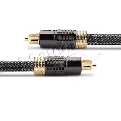 Premium Toslink Optical Fibre Cable Gold Plated Digital Audio S/PDIF 0.5m ~ 30m • $13.99