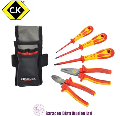 £89.99 • Buy Ck 5 Piece Electricians Core Tool Kit In Magma Pouch - T5951