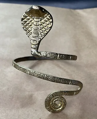 Vintage Snake Arm Cuff Adjustable Bracelet  Gold Tone • $31.99