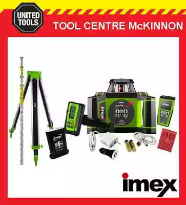 IMEX I77RK RED ROTATING LASER LEVEL KIT – DIGITAL RECEIVER TRIPOD & STAFF • $1679