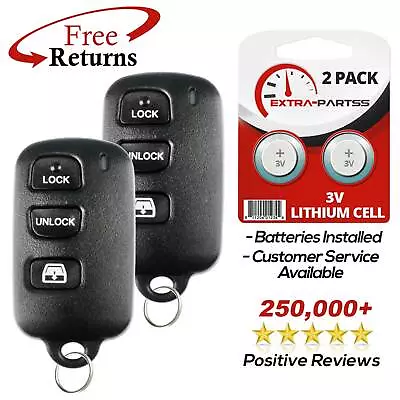 2 Remote 3btn Window Car SUV Key Fob For Toyota (ELVATDD) • $22.45