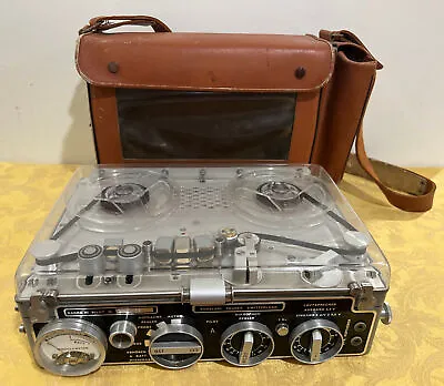 £1073.76 • Buy NAGRA III PILOT Kudelkski Reel Recorder With Leather Carrying Case