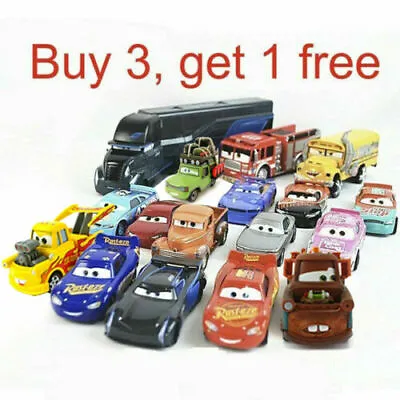 New Disney Pixar Cars Lot Lightning McQueen 1:55 Diecast Model Car Toys Gifts US • $8.81