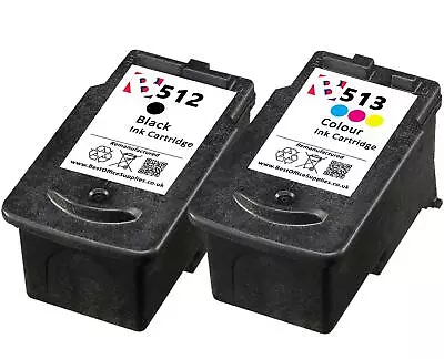 PG-512 & CL-513 Black & Colour Multipack Ink To Fit Canon Pixma IP2700 Printers • £27.95