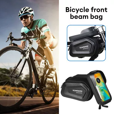 Bicycle Bag Large Top Tube Frame Bag MTB Road Bike Phone Case Front Bag US • $22.09
