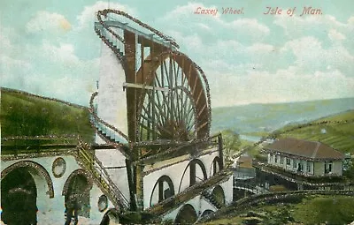 S19064 Laxey Wheel Laxey  Isle Of Man ES London Postcard • £1.19