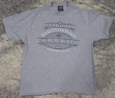 Vintage Harley Davidson Shirt Men's Extra Large Gray Murrells Inlet Dealership • $12.79