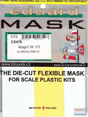 EDUCX476 1:72 Eduard Mask - Mirage F.1B (SPH Kit) • $14.89