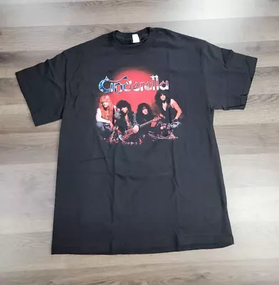 Vintage Cinderella Band T-Shirt Large Black 2006 Winterland Tour Concert Rock • $29.95