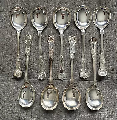 Newbridge Silverware Soup Spoons 9pc EPNS England • $49.99