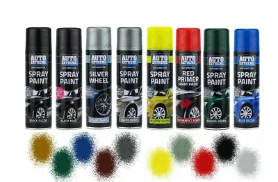 X1 Car Spray Paint Aerosol Auto Primer Matt Gloss Satin Clear Lacquer 250ml • £4.79