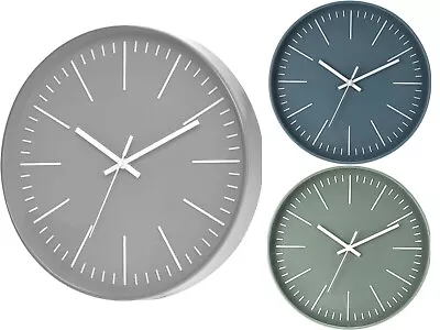 Wall Clock Large Living Room Modern Pastel Finish Home Office Decor Quartz 30cm • £14.99