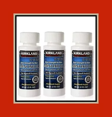 Minoxidil 5% Extra Strength 3 Month Supply Mens Hair Loss Treatment-by Kirkland • $17.98