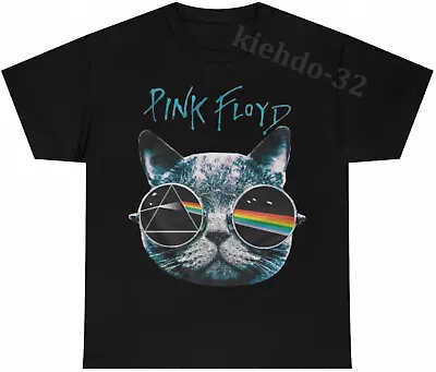 Pink Floyd Cool Cat 90s Vintage Look Music Fan T-Shirt S-5XL  Men Women Unisex • $25.99