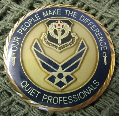 Us Air Force Afsoc Quiet Professionals Chief Master Sergeant Challenge Coin #11. • £99.99