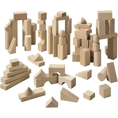 HABA Basic Building Blocks 60 Piece Large Starter Set (Made In Germany) 1 Ye... • $171.51