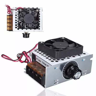 AC 220V 4000W SCR Variable Voltage Regulator Motor Speed Controller Fan Tools • £12.25