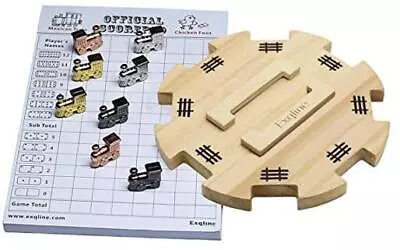  Mexican Train Dominoes Accessory Set - Including Wooden Hub 70-Sheets  • $30.37