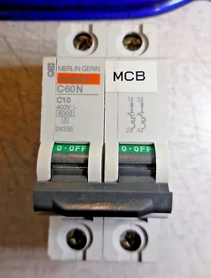 Merlin Gerin/ Multi9/ C60N/ C10/ 400 VAC/ Switch Relay (Lot Of 2) • $20