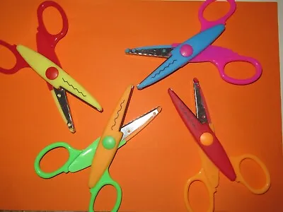 £2 • Buy Children's Safety Scissors - Plain, Animal Print, Wavy Blades, Plastic, Metal...