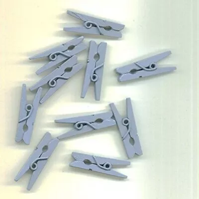 Blue Wooden Mini Clothespins - 25pc • $3.20