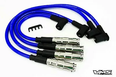 $41.88 • Buy Vms Racing Blue 10mm Spark Plug Ignition Wires For 98-01 Volkswagen Vw Beetle