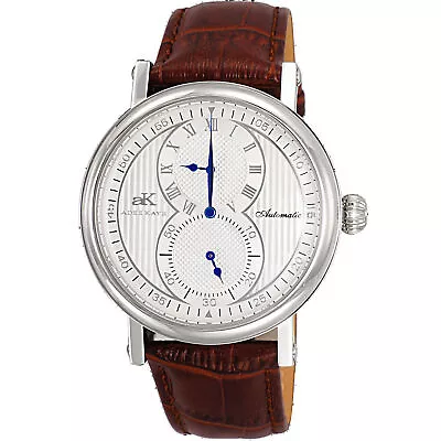 Adee Kaye Men's Mondo Silver Dial Watch - AK5665-MSV • $215.41