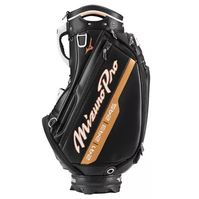 NEW Mizuno Golf 2024 Pro Tour Staff Bag 6-Way Top 241 243 245 - Black / Copper • $599.99