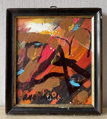 Rolf Gjedsted Colorful Composition Modern Abstract Expressive Mid-Century • $172.07