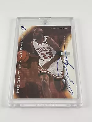 2003-04 Michael Jordan Ultimate Collection Buyback On Card Auto 3/3 & COA Card • $26000