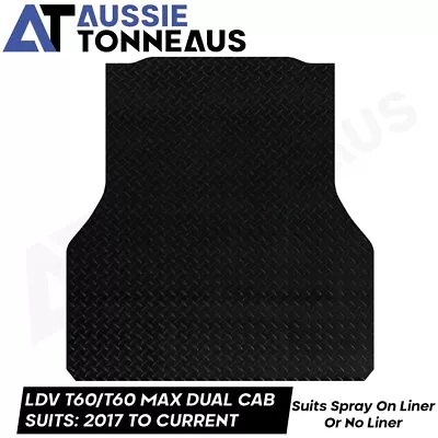 AUSSIE TONNEAUS Checker Plate Rubber Mat For LDV T60/T60 Max Dual Cab (2017-Cur) • $124.99