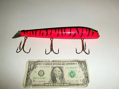 8-1/4  Body WEIGHTED Bobbie Bait Musky Muskie Jerkbait Lure - Used • $17.99