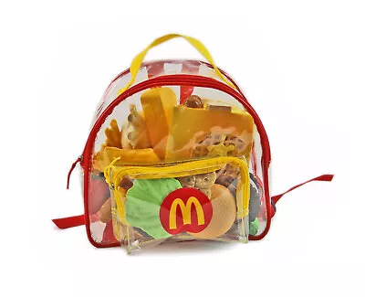 2001 Child's McDonalds Backpack + Assorted Play Food 32 Pc • $49.99