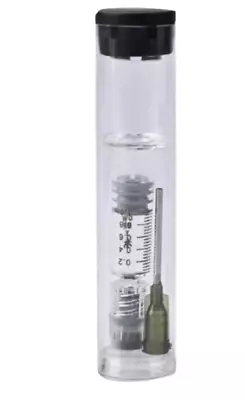 1ml Glass Oil Syringe Sampler Reusable Chemistry Luer Lock Blunt Tip • $14.90