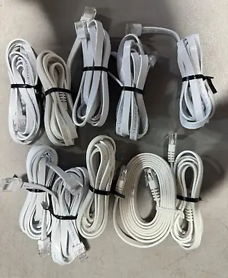 10 PACK!! OEM Google WiFi Router RJ45 Ethernet Network Flat Cable Cord White 6ft • $6.79