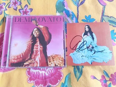 Demi Lovato Dancing With Devil Art Of Starting Over CD Pink & Signed Art Card • £0.99