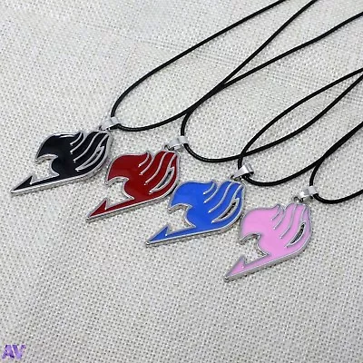 Fairy Tail Anime Logo Metal Necklace Cosplay 4 Colours UK Stock • £4.99