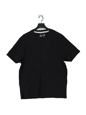 Charles Wilson Men's T-Shirt XL Black 100% Cotton Basic • £8.90