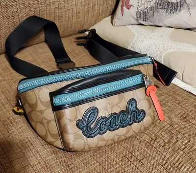 Coach TERRAIN BELT BAG IN SIGNATURE CANVAS F72931 • $110