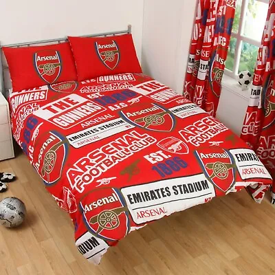 Official Arsenal FC Football DOUBLE Duvet Cover Bedding Set Double • £24.50