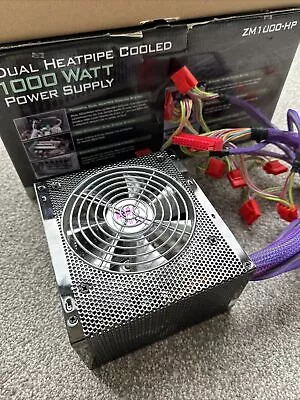 Power Supply Zalman ZM1000-HP Dual Heatpipe 1000W SemiModular (read Description) • £55