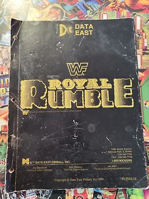 Royal Rumble Pinball Data East Original  • $28.95