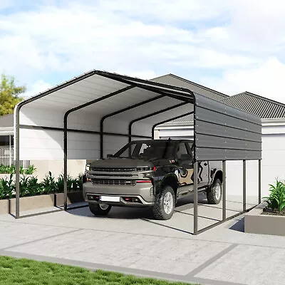 13x16ft Metal Carport Garage Outdoor Canopy Heavy Duty Shelter Car Shed Storage • $949.99