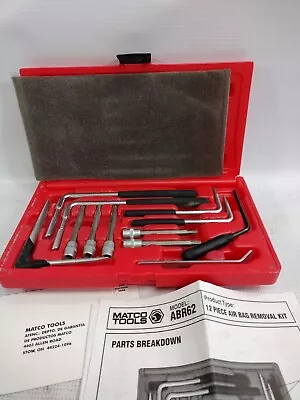 Matco Tools ABR62 (AB) Removal Kit 12 Piece In Case Red Ships Fast • $69.99