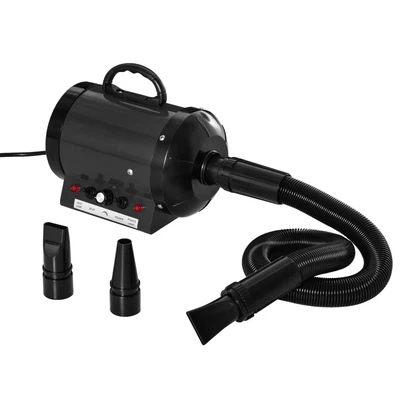 £53.30 • Buy 2800W Dog Hair Dryer Pet Grooming Blaster Blower Dryer 3 Nozzles, Black Pawhut