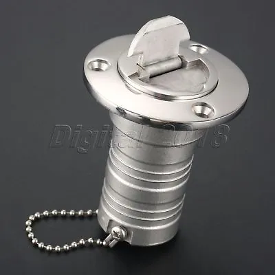 1.5  Keyless Cap Gas Fuel Tank Boat Marine Deck Fill Filler Fuel Stainless Steel • $24.31